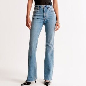 Abercrombie & Fitch Curve Love Flare High Rise Jeans